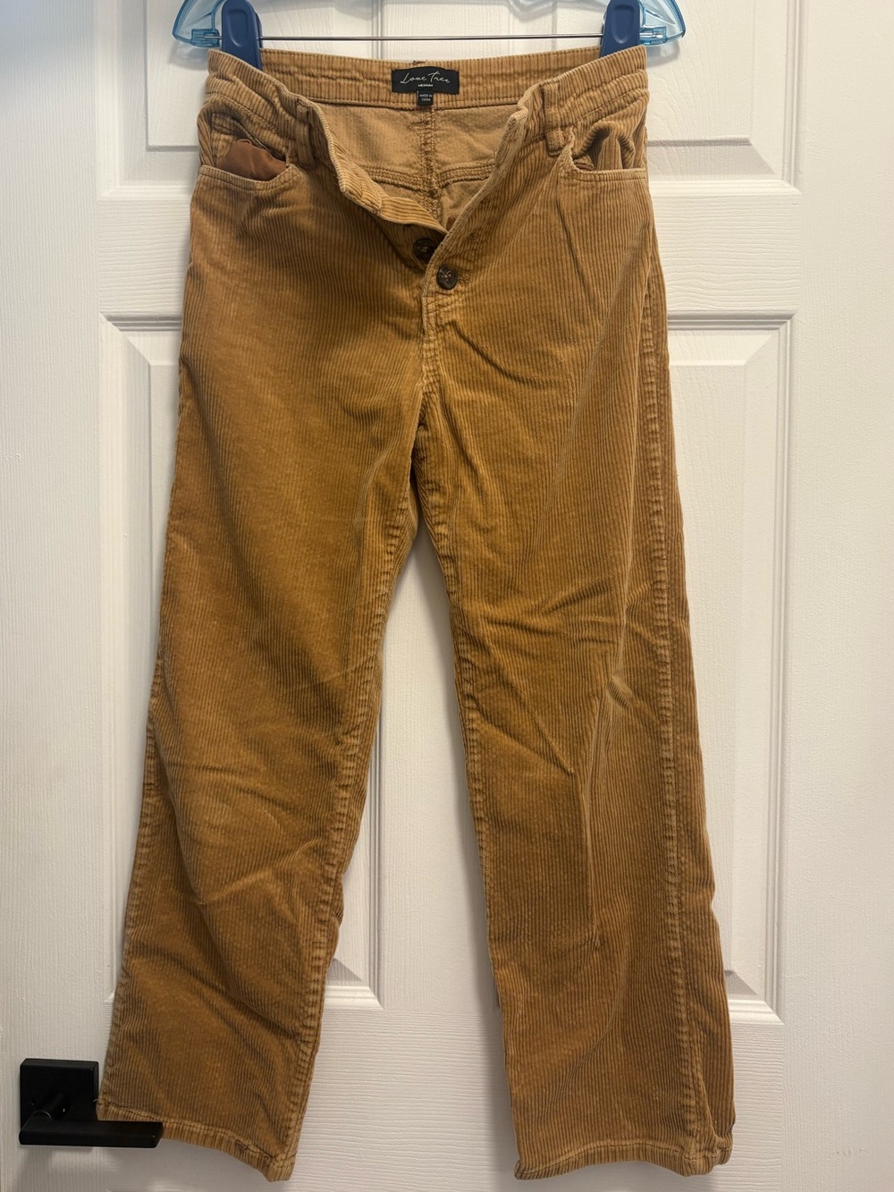 Brown/Tan corduroy button fly pants